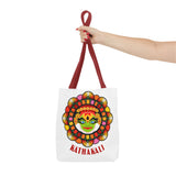 Kathakali Tote Bag Kerala Traditional Dance Art Canvas Bag Indian Culture Onam Festival Malayalam Heritage Ethnic Graphic Reusable Shopping Bag