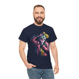 Snapshot of Madness Unisex Heavy Cotton Tee Dark Comic Art Streetwear Design Bold Neon Aesthetic Premium Graphic T Shirt Perfect for Artists Dreamers and Street Culture Enthusiasts