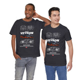 Bugatti Veyron Inspired Illustrated Hypercar Graphic T Shirt Ultimate Luxury Performance Supercar Automotive Streetwear Elite Speed Lifestyle Gift For Exotic Car Enthusiasts