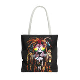 Rasta Lion Eco Tote Bag Vibrant Reggae Inspired Artistic Lion with Headphones Jamaican Island Style Bold Art Print Durable Cotton Canvas Bag for Music Lovers Travel or Daily Use by KLASSORO