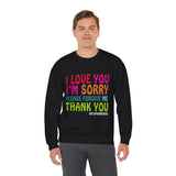 Ho’oponopono Crewneck Unisex Sweatshirt Heavy Blend Pullover Healing Affirmation Spiritual Gratitude Mindfulness Positive Energy Apparel