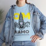 Om Namo Narayanaya Lord Vishnu Devotional Mantra Tshirt Spiritual Hindu Religious Graphic T Shirt For Men Women Bhakti Yoga Festival Wear Temple Visit Gift India