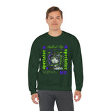 Stalked By Spectator Cyberpunk Anime Glitch Unisex Heavy Blend Crewneck Sweatshirt Japanese Streetwear Pullover