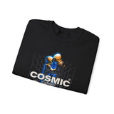 Cosmic Catalyst Unisex Heavy Blend Crewneck Sweatshirt Futuristic Sci Fi Space Astronaut Graphic Pullover Cyberpunk Streetwear Bold Galaxy Design Alpha Mindset Fashion