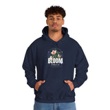 Bloom Stronger Floral Graphic Hoodie Comfortable Unisex Sweatshirt Motivational Streetwear Inspirational Empowerment Design for Self Growth Resilience Perfect Gift for Friends Birthdays Cozy Days Casual Wear