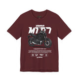 Yamaha MT 07 Inspired Naked Bike Motorcycle Graphic Unisex Heavy Cotton Tee Premium Streetwear T Shirt for Riders Bikers Moto Enthusiasts Everyday Wear