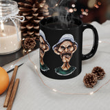 Grumpy Street Legend Ceramic Mug Funny Comic Art Coffee Cup Bold Urban Caricature Design Perfect Gift for Humor Lovers, Artists, and Streetwear Fans Ideal for Office, Home, and Studio