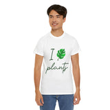 I Love Plants Unisex Heavy Cotton Tee Eco Friendly Botanical Leaf Nature Lover Green Gardening T Shirt Sustainable Plant Parent Gift For Gardeners