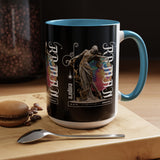 Sculptural Future Statue Art Accent Coffee Mug 11oz 15oz Greek Goddess Cosmic Abstract Splash Bold Artistic Streetwear Ceramic Cup