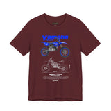 Yamaha YZ125 Inspired Motocross Blueprint Unisex Heavy Cotton Tee Dirt Bike Racing Graphic Shirt Streetwear Gift For Riders