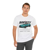 Formula One Safety Car Inspired Motorsport Graphic Unisex Tee High Performance Racing Streetwear Track Day Apparel Pace Car Design For Racing Fans Speed Culture Enthusiasts