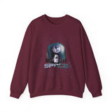 Space Exploration Crewneck Sweatshirt Unisex Heavy Blend Pullover Galaxy Earth Spaceship Astronomy Inspired Cosmic Science Lover Nerd Geek Astronaut Top
