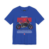Italian Supermoto Inspired Hypermotard Style Motorcycle Graphic Unisex Heavy Cotton Tee Premium Racing Streetwear T Shirt for Riders Bikers Enthusiasts and Everyday Wear
