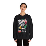 Freedom Snake And Rose Crewneck Comfortable Unisex Sweatshirt Motivational Streetwear Bold Floral Empowerment Design For Resilience And Strength Perfect Gift For Friends Birthdays Cozy Days Casual Wear