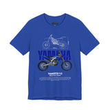 YZ Motocross Dirt Bike Blueprint Graphic Unisex Heavy Cotton Tee Off Road Racing Inspired Streetwear Gift for Riders and Bike Lovers