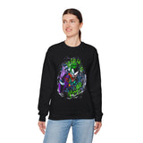 Symbiotic Madness Unisex Sweatshirt Heavy Blend Streetwear Bold Gothic Design Psychological Art Fashion Cozy Wear for Fearless Creators and Dark Energy Lovers