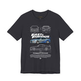 Nissan Skyline R34 GTR Inspired Illustrated JDM Performance Sports Car Graphic T Shirt Japanese Turbo Street Racing Automotive Streetwear Iconic 90s Car Culture Gift For JDM Enthusiasts