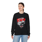 Attire Power Unisex Heavy Blend Crewneck Sweatshirt Graphic Pullover Black Hustler Money Stack Design Wealth Streetwear Bold Entrepreneur Alpha Mindset Financial Success Fashion