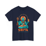 Lord Shiva Death And Destruction Dance And Regeneration Unisex Graphic T Shirt Mahadev Mahakal Devotional Hindu Spiritual Cotton Tee Trishul Rudraksha Festival Wear India