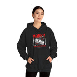 Money Motivation Hustler Mindset Graphic Print Unisex Heavy Blend Hoodie Streetwear Ambition Sweatshirt
