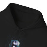 Space Exploration Hoodie Unisex Heavy Blend Sweatshirt Galaxy Earth Spaceship Astronomy Inspired Cosmic Science Lover Nerd Geek Astronaut Pullover