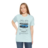 Blue Apex Muscle Coupe Blueprint Art Unisex Heavy Cotton Tee Powerful Street Machine Graphic Shirt for Car Lovers and Collectors