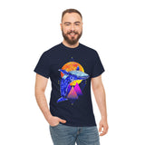 Ballena Cosmic Whale Art Unisex Heavy Cotton Tee Vibrant Geometric Ocean Design Premium Streetwear T Shirt Bold Marine Life Artwork Soft Comfortable Fit Perfect Gift for Nature Lovers and Creative Dreamers
