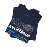 Blue Supercar Roadster Inspired Side Profile Art Unisex Tee Luxury Performance Streetwear Graphic Shirt