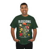 Blossoms Floral Graphic Unisex Heavy Cotton Tee Comfortable Streetwear Timeless Charm Motivational Nature Inspired T Shirt Perfect Gift for Garden Lovers Friends Birthdays Casual Everyday Wear