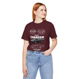 Legendary Retro Muscle Coupe Blueprint Unisex Heavy Cotton Tee Powerful Vintage Streetwear Art Shirt for Car Lovers & Collectors