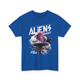 Aliens Exist UFO Graphic Unisex Heavy Cotton Tee Sci Fi Streetwear T Shirt Extraterrestrial Space Alien Design