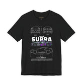 Graffiti Street Art A90 Tuner Car Graphic Unisex Heavy Cotton Tee for Drift Fans Performance Lovers and Urban Streetwear Style
