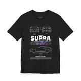 Graffiti Street Art A90 Tuner Car Graphic Unisex Heavy Cotton Tee for Drift Fans Performance Lovers and Urban Streetwear Style