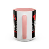 Money Ambition Accent Coffee Mug 11oz 15oz Black Ceramic Cup with Bold Red Typography and Cash Stack Design for Entrepreneurs and Hustlers