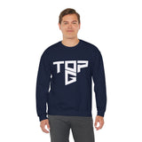 TopG Graphic Unisex Heavy Blend Crewneck Sweatshirt Black Motivational Hustler Streetwear Fitness Entrepreneur Alpha Mindset Pullover