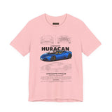 Exotic Blue Supercar Roadster Blueprint Art Unisex Heavy Cotton Tee Premium Streetwear Car Enthusiast Gift Performance Inspired Design Shirt