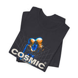 Cosmic Catalyst Unisex Jersey Short Sleeve Tee Graphic T-Shirt Futuristic Sci Fi Space Astronaut Cyberpunk Streetwear Bold Galaxy Design Alpha Mindset Fashion