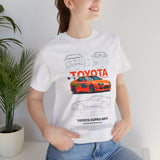 Legendary Orange Street Racer Blueprint Tee Unisex Heavy Cotton Retro Tuner Car Art Graphic Shirt for Enthusiasts