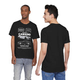 Camaro American Muscle Power Coupe Illustration Unisex Heavy Cotton Tee Premium Streetwear Graphic for Gearheads and Car Enthusiasts