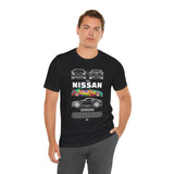 Nissan 240Z Illustrated Tee Donut Drift Car Inspired Graphic T Shirt Street Racing Art Tee JDM Style Automotive Streetwear Unisex Shirt for Car Lovers Drift Fans Racing Culture Outfit