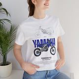YZ Motocross Dirt Bike Blueprint Graphic Unisex Heavy Cotton Tee Off Road Racing Inspired Streetwear Gift for Riders and Bike Lovers