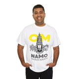 Om Namo Narayanaya Lord Vishnu Devotional Mantra Tshirt Spiritual Hindu Religious Graphic T Shirt For Men Women Bhakti Yoga Festival Wear Temple Visit Gift India