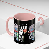 Eyes On Me Boys Medusa Accent Coffee Mug 11oz 15oz Mythological Streetwear Bold Empowerment Design Perfect Gift for Coffee Lovers Friends Birthdays Daily Motivation