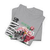 Freedom Hand Rose Graphic Unisex Heavy Cotton Tee Comfortable Streetwear T Shirt Motivational Bold Artistic Design Statement Piece Perfect Gift for Friends Empowerment Casual Wear