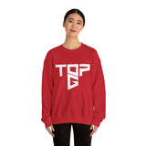 TopG Graphic Unisex Heavy Blend Crewneck Sweatshirt Black Motivational Hustler Streetwear Fitness Entrepreneur Alpha Mindset Pullover