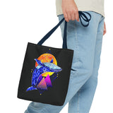 Ballena Cosmic Whale Art Eco Tote Bag Vibrant Geometric Ocean Design Durable Canvas Reusable Shopping Bag Premium Artistic Streetwear Accessory Perfect Gift for Nature Lovers Dreamers and Creative Thinkers