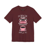 Luxury Pink Turbo Sports Car Inspired Graphic T Shirt Premium Supercar Aesthetic Streetwear Unisex Tee High Performance Auto Art Fashion For Car Lovers