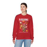 Blossoms Floral Crewneck Sweatshirt Comfortable Unisex Pullover Timeless Charm Streetwear Nature Inspired Empowerment Design Perfect Gift for Garden Lovers Friends Birthdays Cozy Days Casual Wear