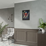 Fearless Grin Street Clown Poster Bold Urban Wall Art Design Neon Chaos Energy Artwork For Creative Minds Gamers And Street Culture Lovers