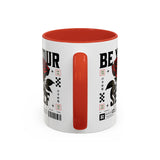 Be Your Self Rose Coffee Mug Bold Floral Motivational Design Ceramic Accent Mug Perfect for Morning Coffee Tea Hot Drinks Self Love Empowerment Gift for Friends Birthdays Cozy Moments